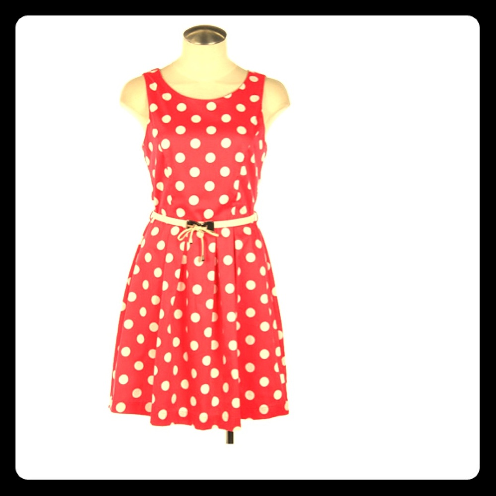 Red & White Polka Dot Dress